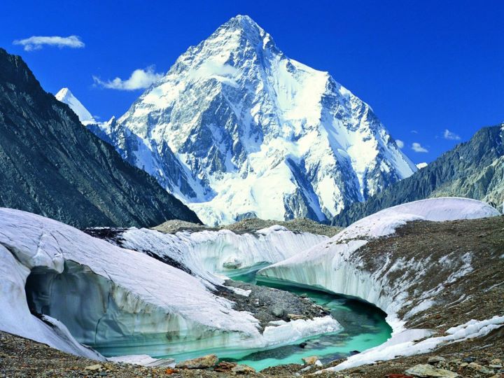 K2 stands second in the list of highest mountains